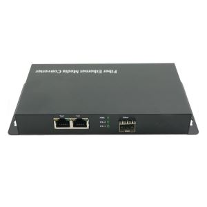 1SFP Slot u 2RJ45 Ports SFP Fiber Media Converter